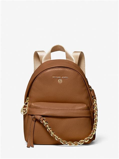 michael michael kors slater extra-small pebbled leather convertible backpack